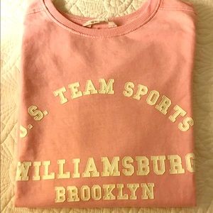 Girls Pink Crewneck Sweater
